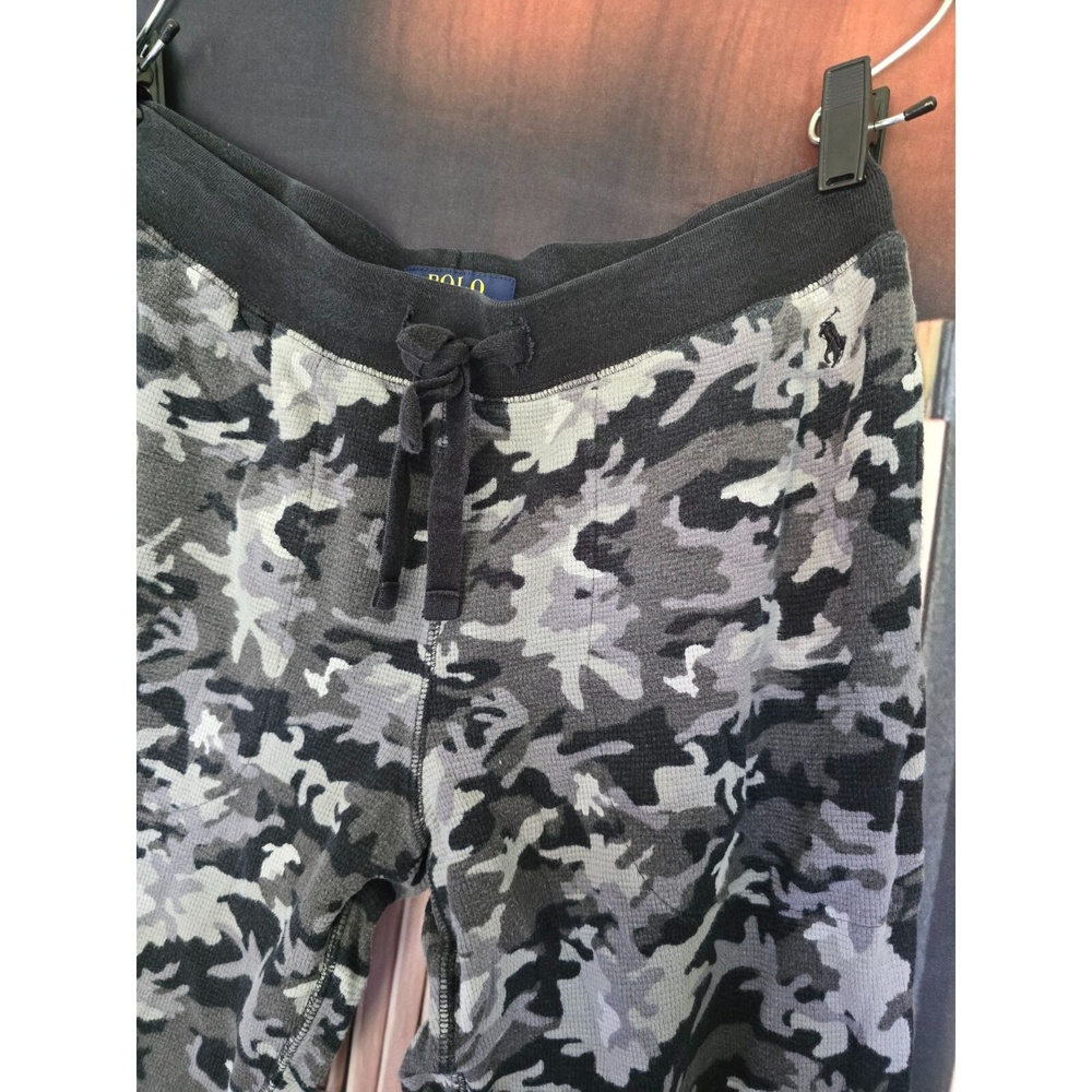 Polo Ralph Lauren Men's Camo Jogger Pants M Black Gray